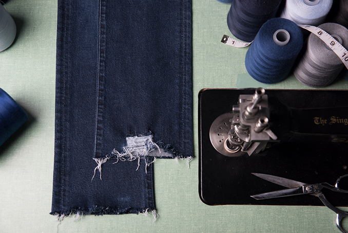 Frayed Hemming for Denim